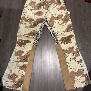 Camouflage Patchwork Pants
